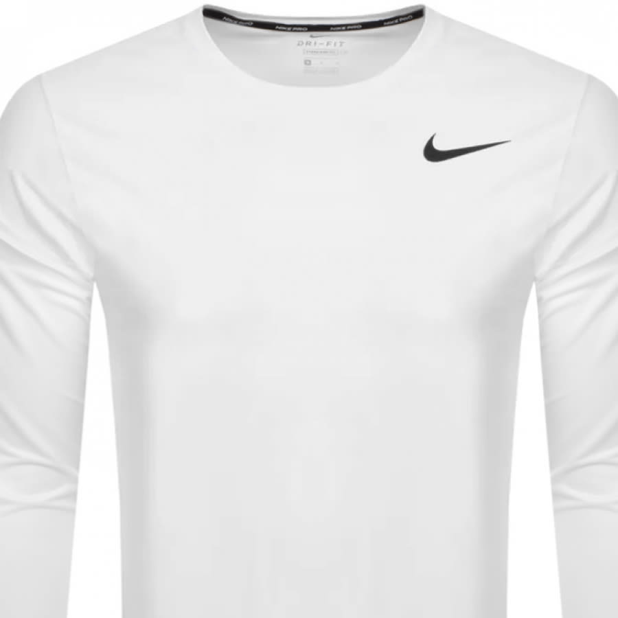 Alternative Image for ProductNike Training Long Sleeve T Shirt White2